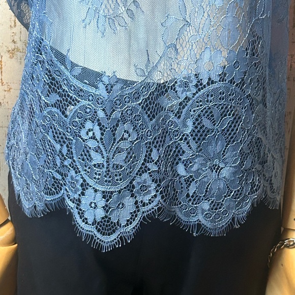 Charlotte Russe Blue Lace Top - Picture 3 of 8